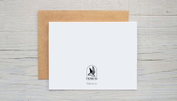 Cactus Wren and Prickly Pear Notecard