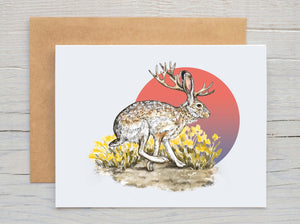 Jackalope Greeting Card