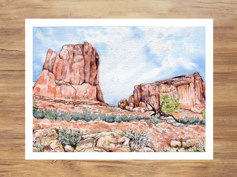 Moab Watercolor Painting