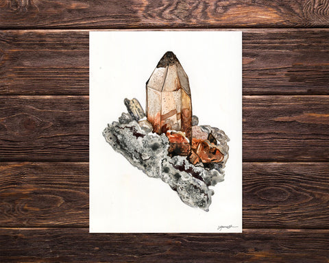Topaz Original Watercolor Painting