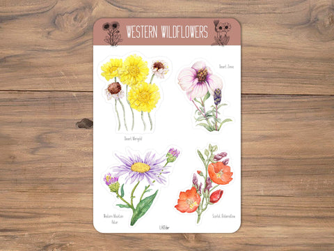 Western Wildflowers Sticker Sheet