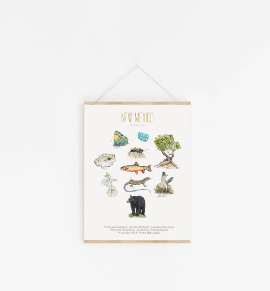New Mexico State Symbols Print