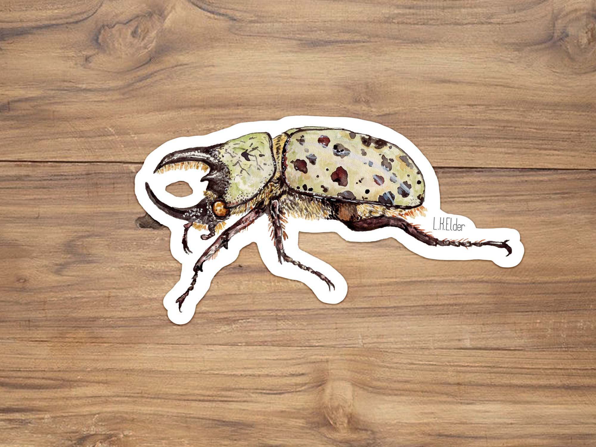 Eastern Hercules Beetle Sticker