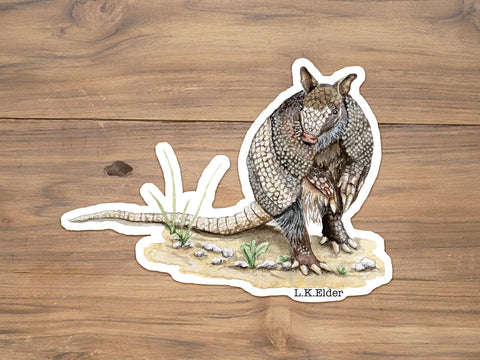 Nine-Banded Armadillo Sticker