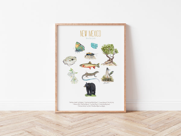 New Mexico State Symbols Print