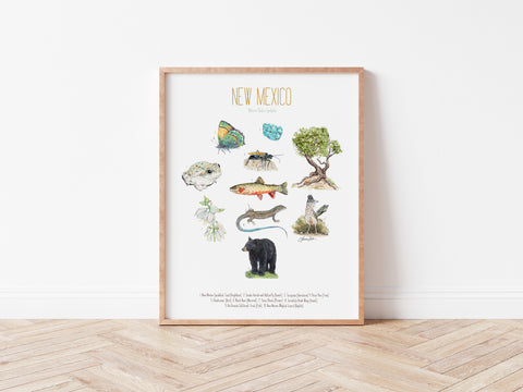 New Mexico State Symbols Print