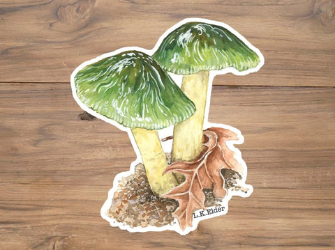 Parrot Toadstool Sticker